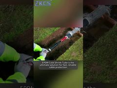 Big Cable OD EPDM Cold Shrink Tube 14-33mm for Cable OD High Shrink Ratio