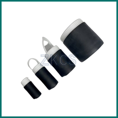 کلاه های سرد EPDM سیاه برای مهر و موم محیط زیست و محافظت مکانیکی از پایان کابل های آشکار با استفاده از