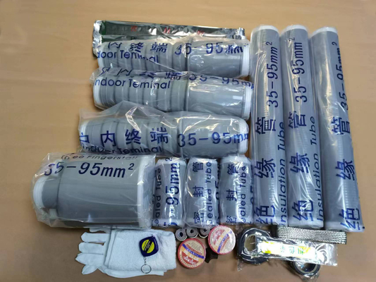 اتصالات محکم کابل قابل جمع شدن سرد برای کابل های عایق پلیمری از 7KV تا 36KV