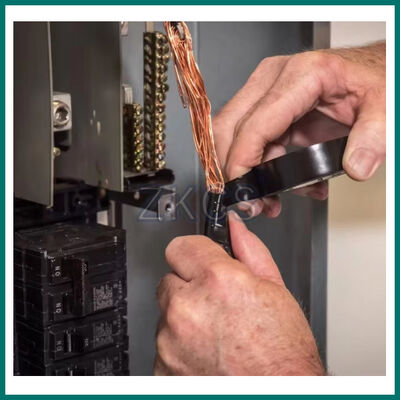 کشش در نقطه شکست ≥ 150 درصد نوع نوار عایق مقاومت دمایی 180 درجه سانتیگراد نوار برق مقاوم در برابر حرارت